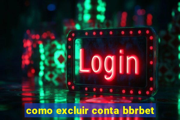 como excluir conta bbrbet